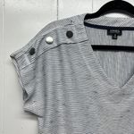 Jones New York  Womens Workwear Discreet Elegant Feminine Neutral Top Size Medium Photo 3