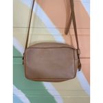 Portland Leather Goods Cream Crossbody Bag Small Zip Top Adjustable Strap Photo 13