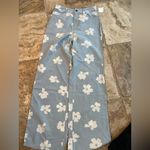 O'Neill Kelcey Floral High Waist Stretch Cotton Chambray Pants Photo 2