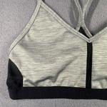 Nike Sports Bra Womens Small Gray Black Dri-FIT Strappy Crossback Athletic Photo 2