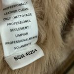 BCBGMAXAZRIA  100% Leather Sueded Shearling Coat Size Medium Old Money Mob Wife Photo 12