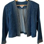Vintage APACHE Women’s Studded Denim Jean Jacket Coat Made in USA Photo 0