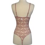 DYNAMIC Pink Lace Bodysuit Shear Cut Out Playsuit Boudoir Lingerie One Size Size undefined Photo 2