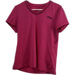 FILA athletic short sleeve shirt, women’s large. Stretchy, breathable. Photo 0