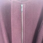 Talbots  Burgundy Purple Boiled Wool Zip Blazer Jacket size 1X petite Photo 3