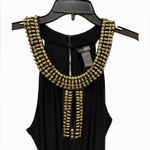 Bisou Bisou Beaded Black Jumpsuit. Photo 0