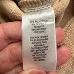 Elie Velvet Corduroy Boxy Cropped Tan Collared Jacket Size M Photo 7