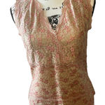Garfield & Marks Lolita Lace Embroidered Pink Tan Camisole Small‎ Size 4 Photo 0