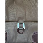 Kate Spade  Vintage Metallic Woven Canvas & Leather Buckle Flap Shoulder Bag Photo 5