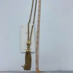 Stella & Dot  Gold Chain Tassel Necklace new edgy fun Photo 1