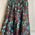 Nicole Miller woman’s Colorful Strapless Maxi Dress size 6 Green Photo 7