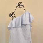 Donna Morgan Striped Ruffle Top Dress Size 4 Photo 1