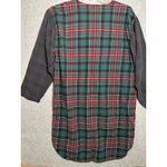 Gap Vintage Flannel Nightgown Small Plaid Cotton Henley Granny Cozy Lounge Photo 6