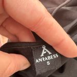 Black Formal Evening Dress with Ruffle Slit Photo 12