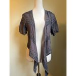 American Eagle  Tie Cardigan eyelet  Embroidered L XL boho fairy Y2K cottageCore Photo 3