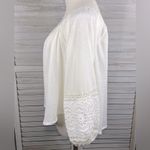 Thyme + Honey Boho Peasant Blouse w Crochet Details Cream-Medium Photo 1