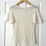 Vintage Crochet Knit Coverup Top Sz S Photo 3