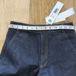 Tanya Taylor  exaggerated flare denim jean in dark blue Photo 5