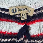 Democracy Striped Long Sleeve Layered Look Sweater XL NWT Photo 2