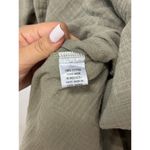 Phie Collective 100% Cotton 3/4 Sleeve Mini Dress Olive Green Taupe Women's S Photo 3