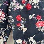 Lane Bryant  The Allie Navy Blue Multicolor Floral Ruffle Cropped Pants Sz 14‎ Photo 7