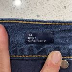 Gap  Denim Plus 34 Best Girlfriend Jeans Distress High Rise Dark Indigo Women’s Photo 3