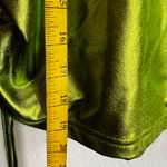 Green Metallic Rave Top, Y2K, Cyber, Festival,‎ Clubwear, Futuristic, Small Photo 3