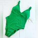Sanctuary  Swim NWT Terry One Piece Kelly Green‎ Size large high leg Photo 3
