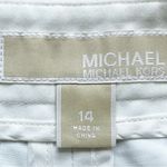 Michael Kors  Rhinestone Skort Shorts‎ Embellished White Size 14 Photo 4