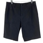 Leggiadro Vintage 90s Black Knee Length Bermuda Dress Shorts Size 12 Photo 0