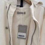 Everlane Cream Hooded Long Coat Photo 1