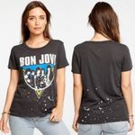 Chaser New Bon Jovi Splatter Graphic T-Shirt NWT Sz M Photo 1
