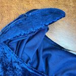 Molly Malloy Dress Womens 16 Blue Crushed Velvet Midi A Photo 11