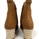 Salvatore Ferragamo CANARIA CROSTA ESPADRILLE WEDGE SUEDE BOOTIES SIZE 6 Photo 4