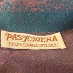 Pashmina Jacquard Paisley Silk  Pink Teal Blue Fringe Wrap Shawl Photo 4
