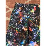 Women’s Pheel Paint Splatter Cropped Leggings Small Black Photo 3