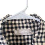 Everlane Gingham Oversized Button Down Black Photo 1