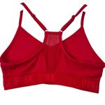PINK Victoria's Secret Racerback Strappy Sports Bra XXS Logo Spellout Activewear Red Photo 6