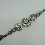 Abercrombie & Fitch Silver Tone Embellished Statement Bracelet Vintage Photo 5