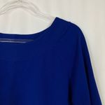Laura Ashley  | Blue 3/4 Sleeve Tee Shirt Cotton Spandex Womens Large Photo 1