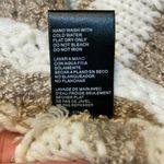 Sloane Rouge Sweater XS Fringe 3/4 Sleeve Wool Blend Striped Open Knit White Photo 8