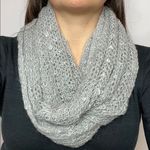 Collection18 gray open knit infinity scarf Photo 0