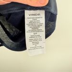 Vince  Navy Silk Front Sleeveless Tank Top Photo 6