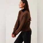 Athleta NWT Layover Crew Sweater in Mahogany Size 2X Merino Exta Fine Wool Comfy Photo 2