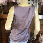 Vera Wang SIMPLY  PURPLE SATIN RUFFLED BLOUSE (2) Photo 2