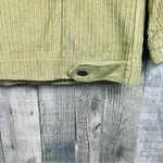 Small Lime Green Unbranded Corduroy Button Front Jacket 2 Side & 2 Front… Photo 3