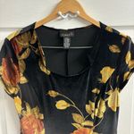 Vintage Velvet Floral Maxi Dress Dark Romantic Whimsygoth 9/10 Black Photo 1