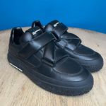Karl Lagerfeld New!  Kup Strap Black Leather Sneakers Dad Shoes Women’s Size 9 Photo 0