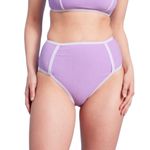 Kona Sol  Light Purple Terrycloth Bikini Swim Bottoms Size 3X NWT Photo 2