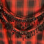 J.Crew Eliza Red & Black Plaid 100% Silk Taffeta Jewel Blouse | Women’s Size 4 Photo 1